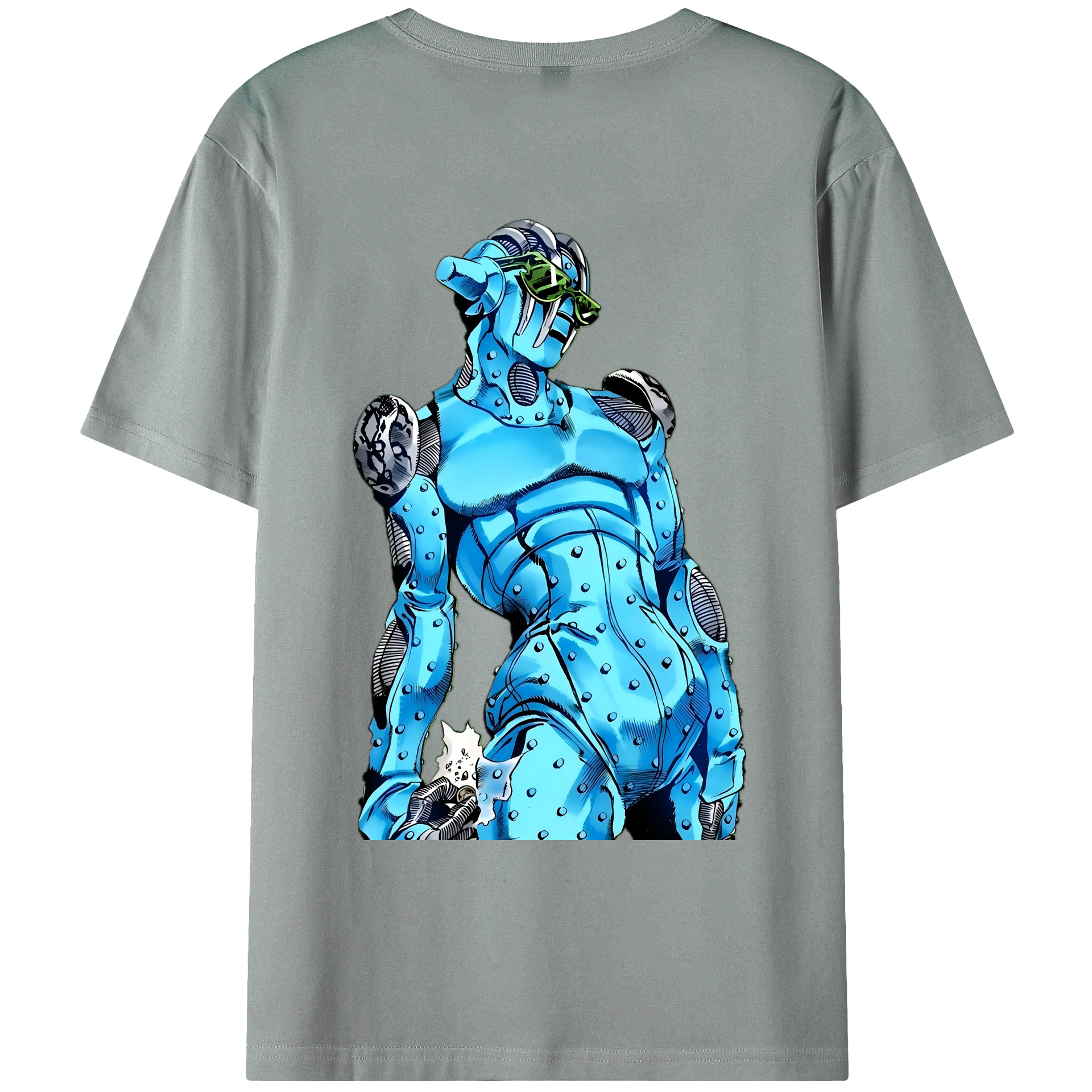 （画像用） ジョジョの奇妙な冒険 JoJo's Bizarre Adventure 綿100％ メンズ半袖Tシャツ（バックプリント） 通気性